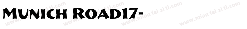 Munich Road17字体转换